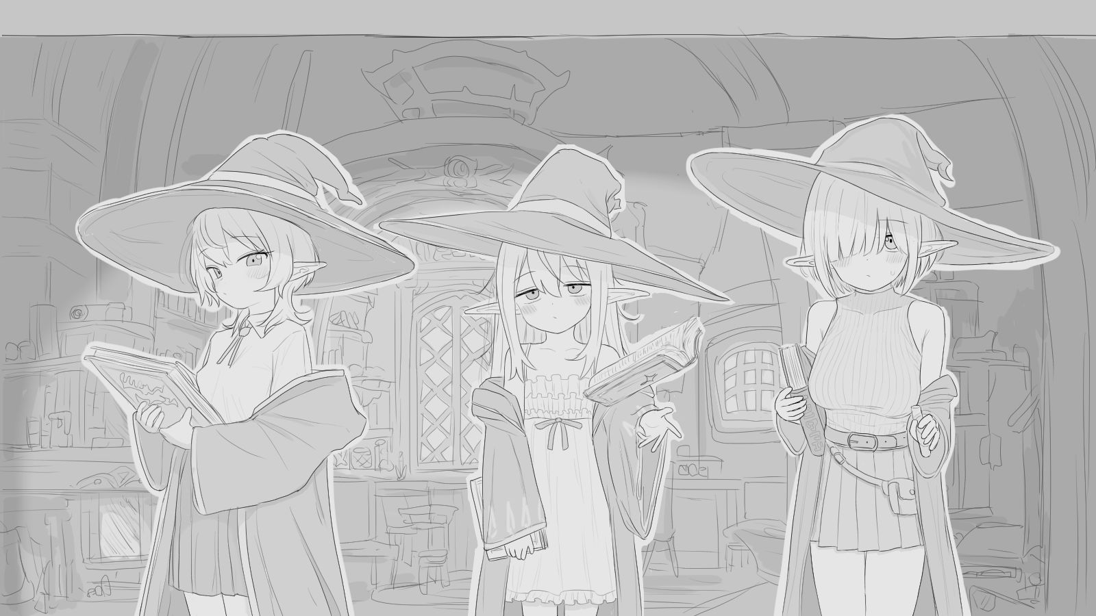 【エロ漫画raw】隠居魔女との30日間