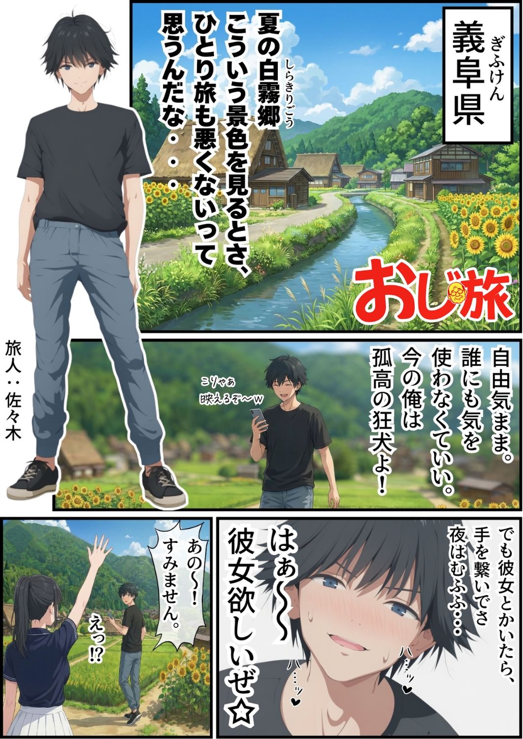 【エロ漫画raw】【義阜編】おじさん、私を旅に連れてって