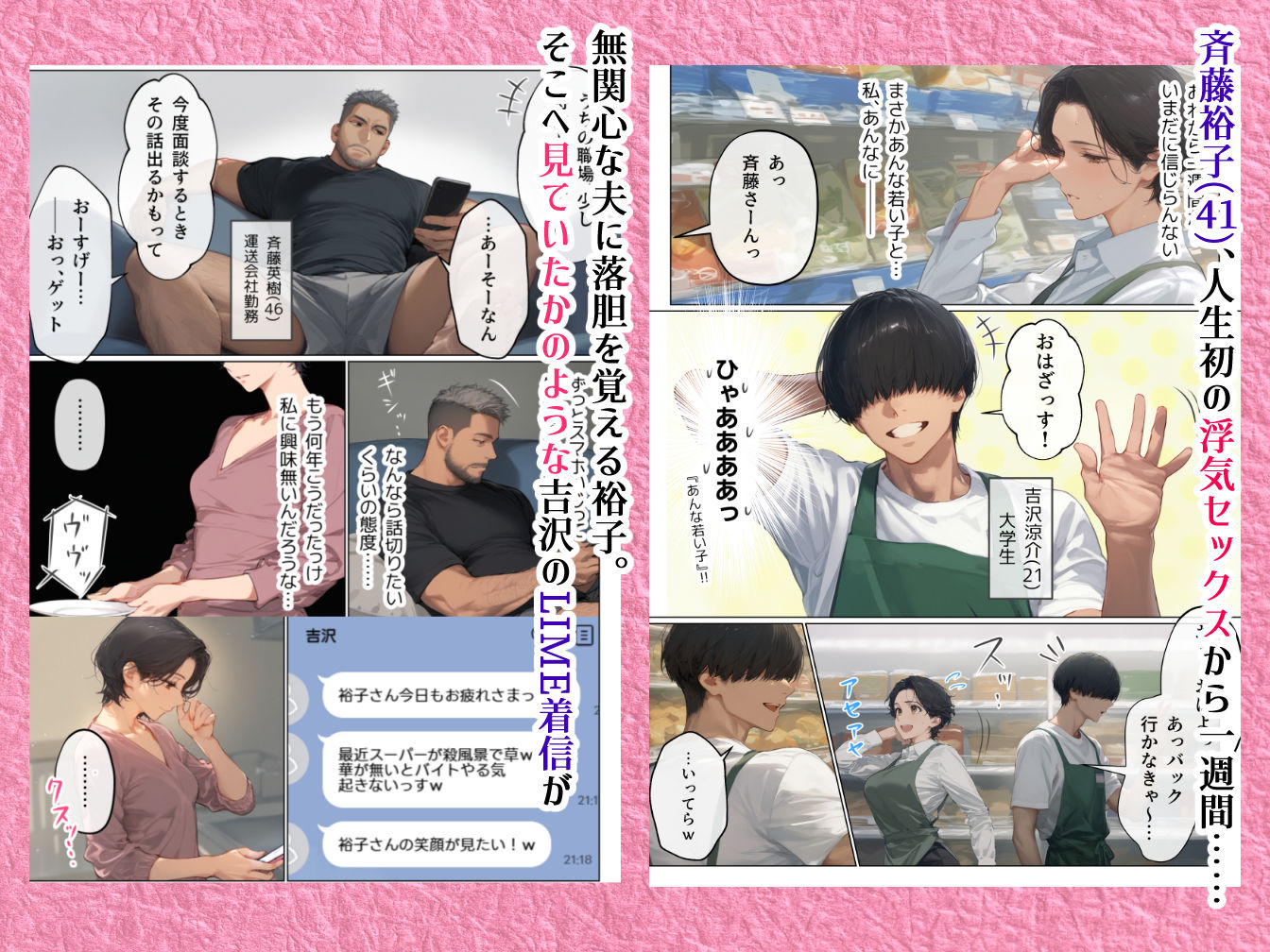 【エロ漫画raw】バ先のパート主婦（41）とセフレになったので週三で濃厚変態セックスを仕込んだら乳首ピアスと肛門で発情するド変態主婦になった話