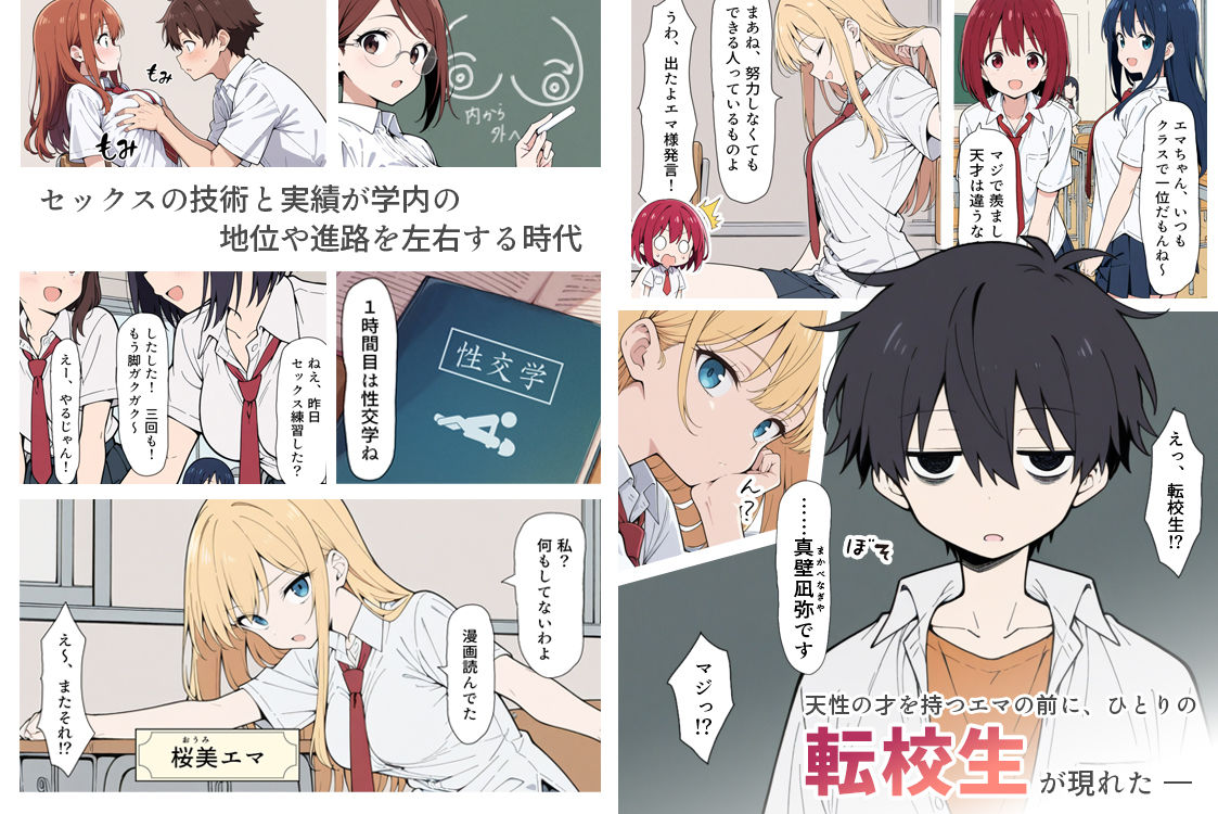 【エロ漫画raw】陰キャ転校生はセックス最強 – クラス代表の座を奪われた私 –