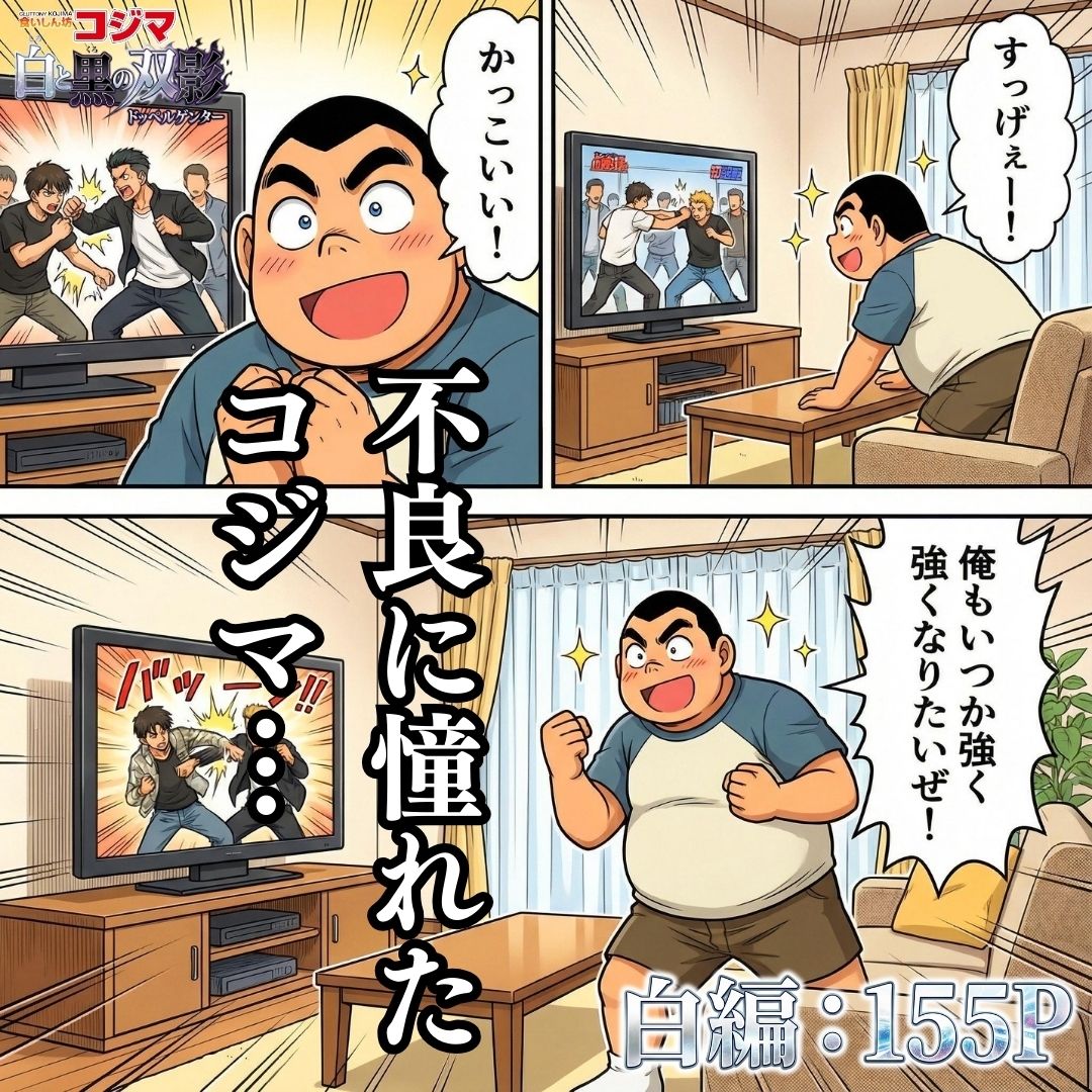 【エロ漫画raw】食いしん坊コジマ 白と黒のドッペルゲンター