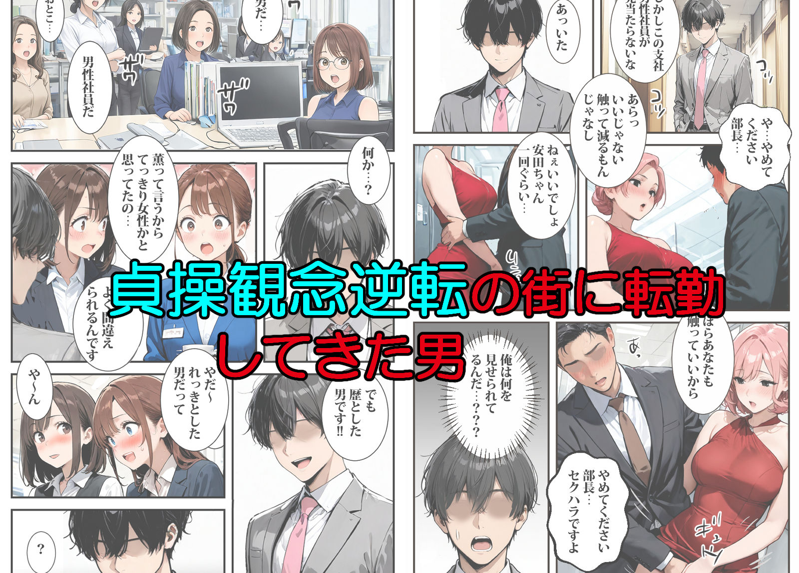 【エロ漫画raw】転勤した街は貞操観念逆転の街だった