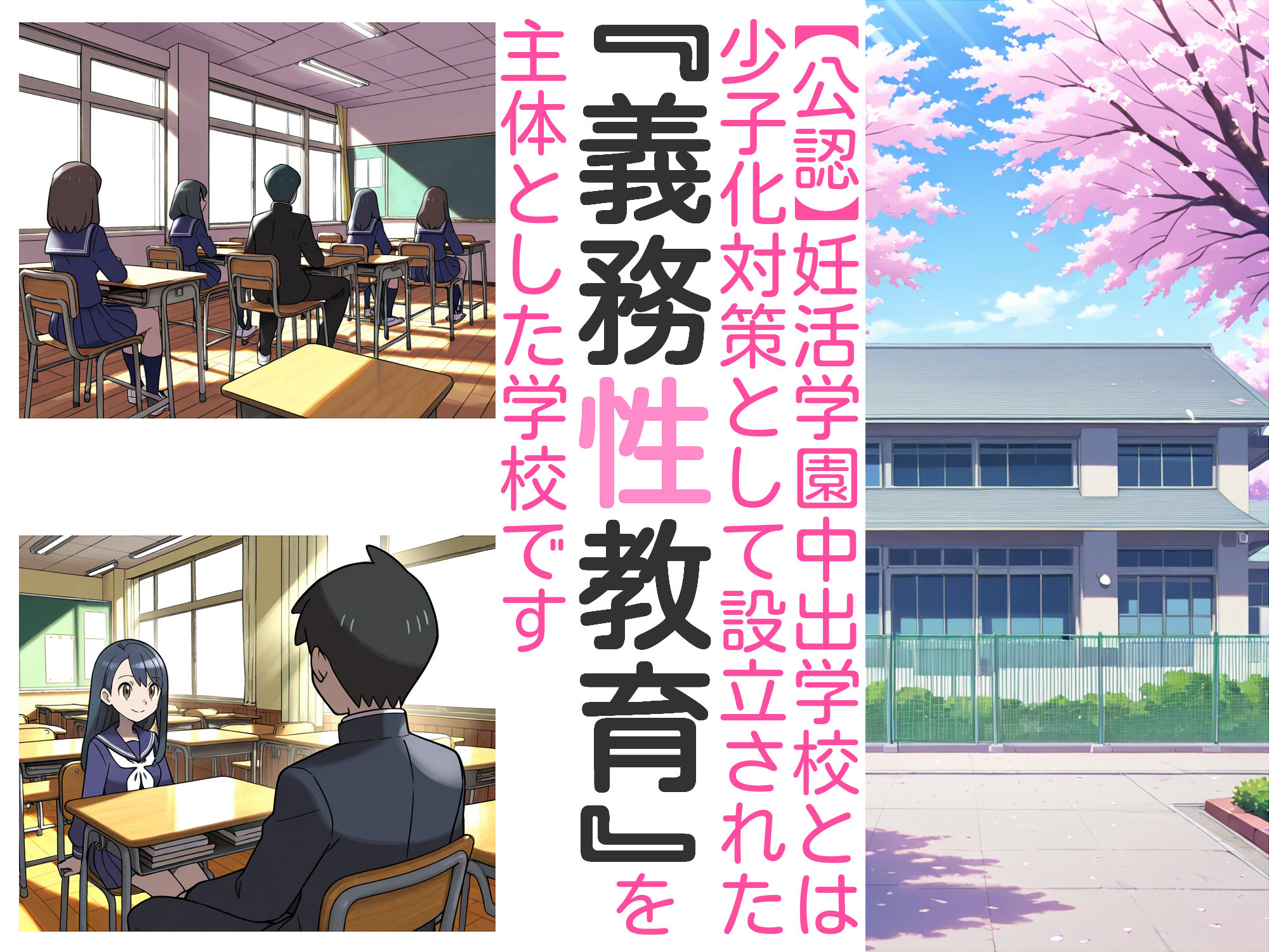 【エロ漫画raw】義務性教育〜妊娠すると卒業できる学校〜
