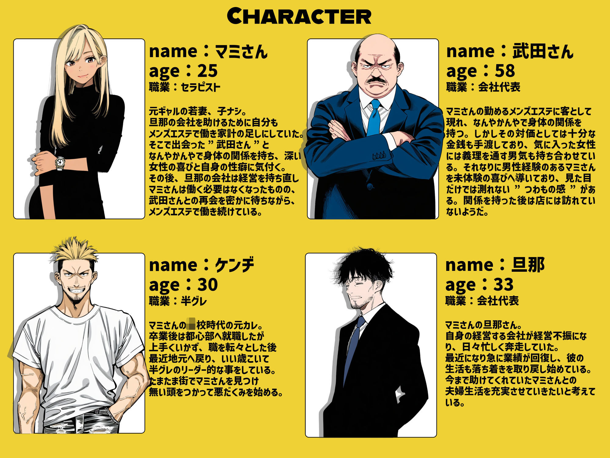 【エロ漫画raw】【続編:若妻マミさん2】人妻達の憂鬱 メンエス勤務の若妻マミさん2武田さんvs元カレ編