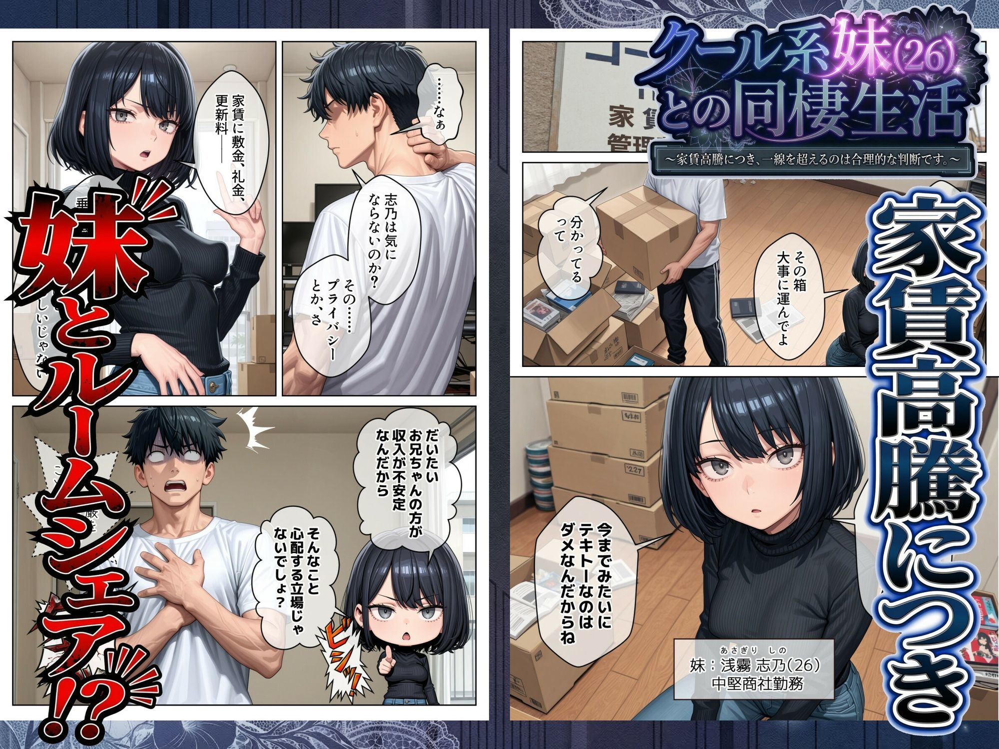 【エロ漫画raw】クール系妹（26）との同棲生活 〜家賃高騰につき、一線を超えるのは合理的な判断です。〜