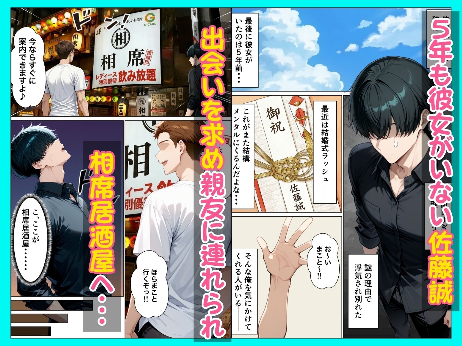 【エロ漫画raw】相席居酒屋で出会ったダウナーギャルと朝まで本能剥き出しイチャラブセックス