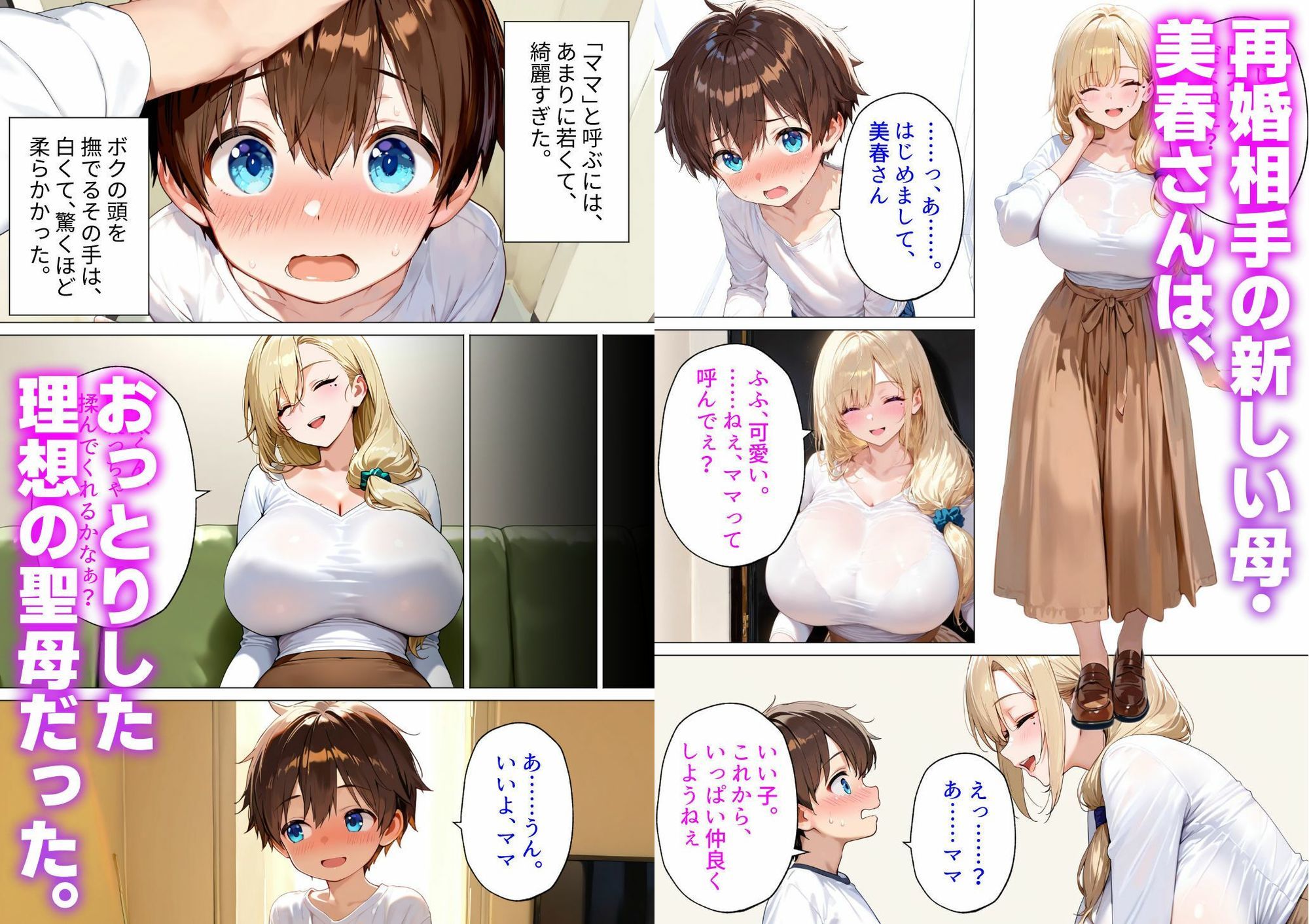 【エロ漫画raw】おっとり義母の赤ちゃん作り教育〜パパには内緒でボクを種馬にするギャルママの歪んだ愛〜