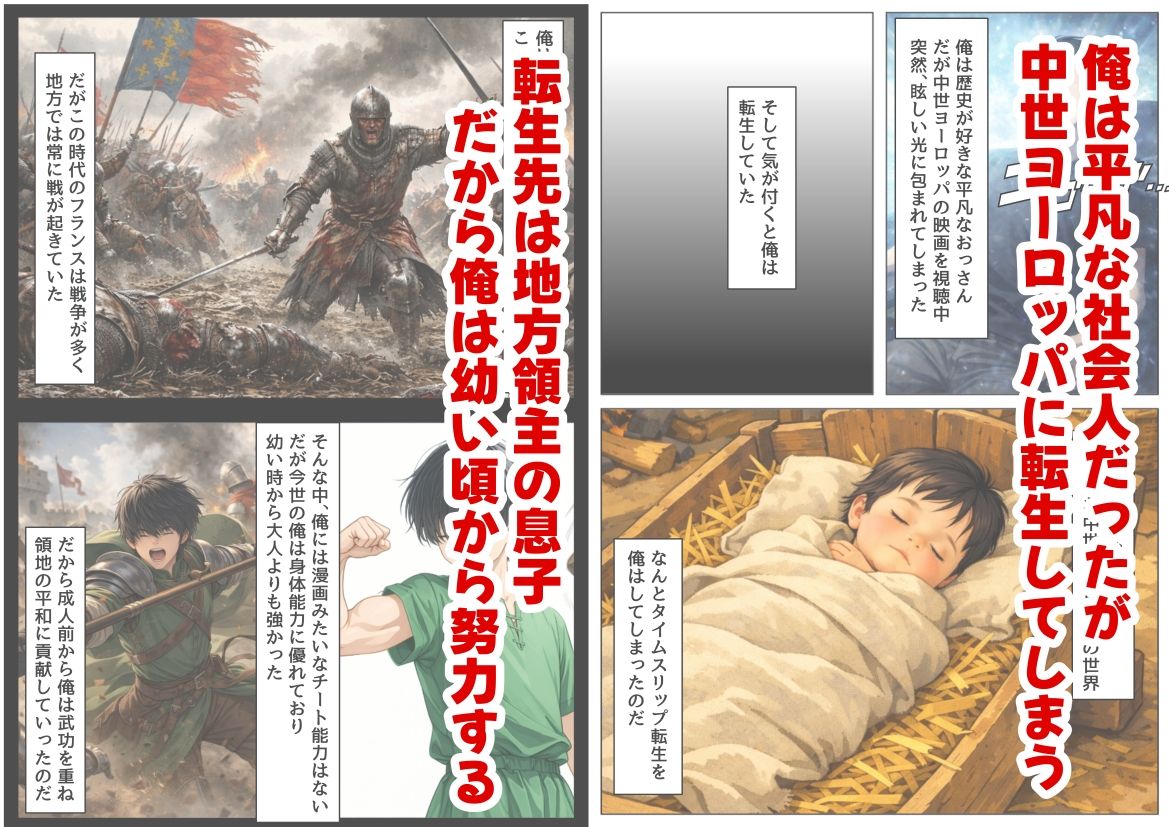 【エロ漫画raw】中世領主に転生した俺は、【初夜権】で処女を抱きまくる