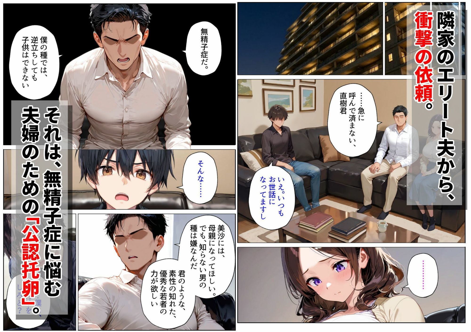 【エロ漫画raw】隣の不妊夫婦、種付け役は僕でした。〜公認托卵から始まる身も心も奪う全記録〜